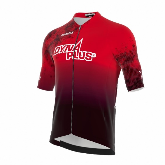 Dynaplus Rijncup leiderstrui voorkant - rood met Dynaplus logo